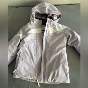 Spyder Lavender Hooded ski jacket, girl size 8
